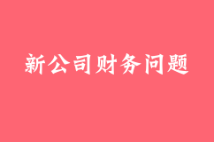 剛成立的公司如何處理財務問題